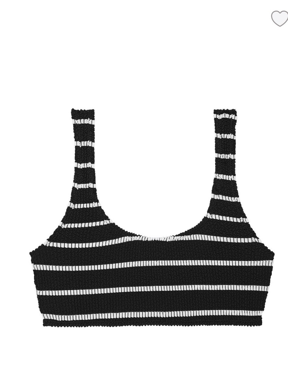 Victoria's Secret Black & White Striped Bikini Top and Bottom
